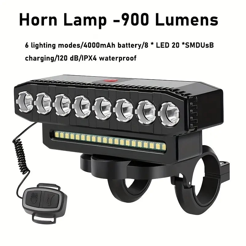 Bicycle Light with 6 Lighting Modes