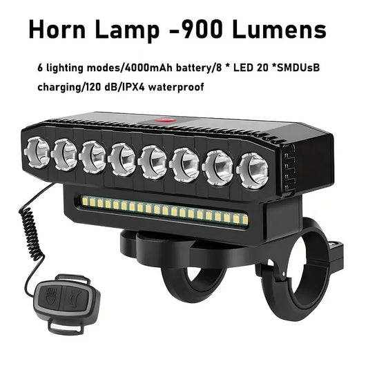 Bicycle Light with 6 Lighting Modes