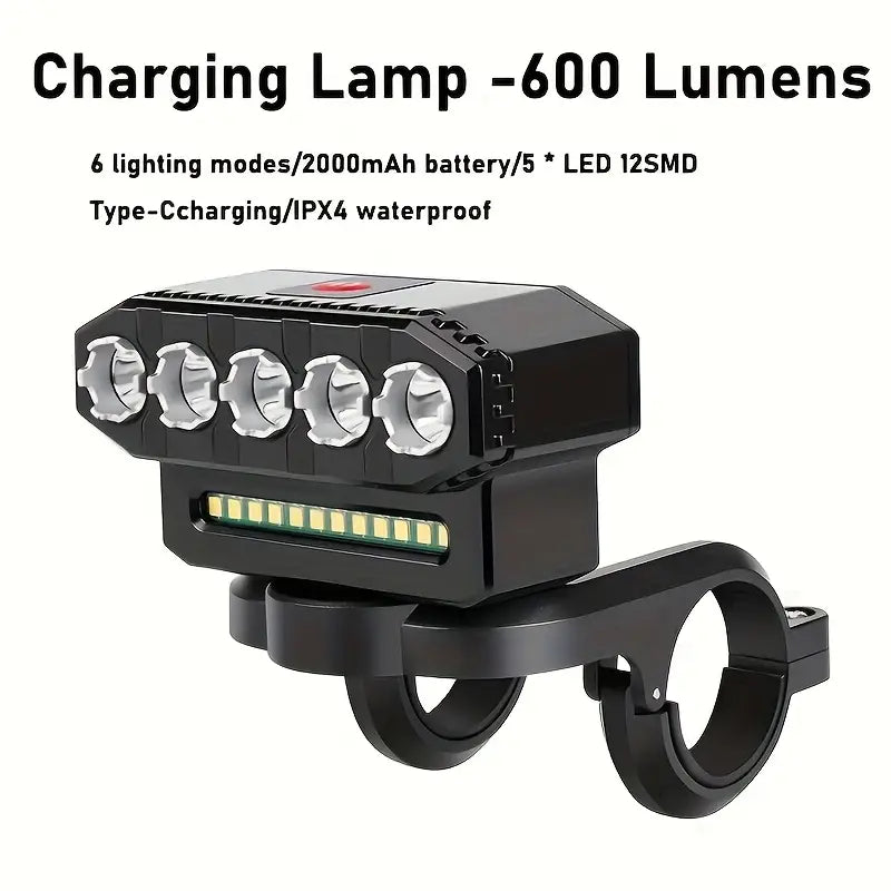 Bicycle Light with 6 Lighting Modes