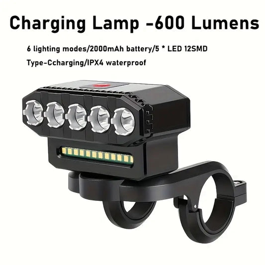 Bicycle Light with 6 Lighting Modes